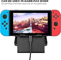 Vista 6 de Protective Case Compatible with Nintendo Switch Joy-Con Controller with Thumb Caps, SENHAI 2 Pack Anti-Slip Silicone Grips Covers with 16 Thumb
