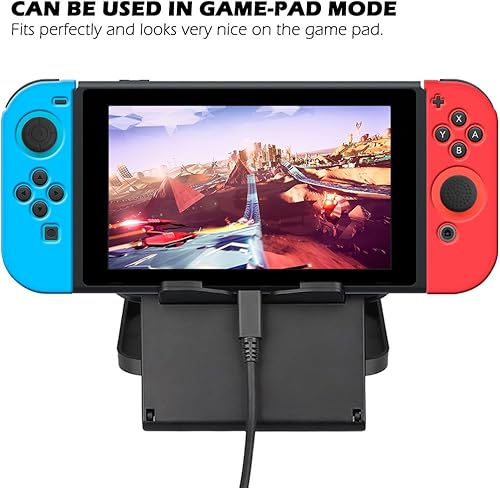 Miniatura 6 de Protective Case Compatible with Nintendo Switch Joy-Con Controller with Thumb Caps, SENHAI 2 Pack Anti-Slip Silicone Grips Covers with 16 Thumb