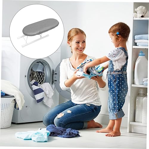 Miniatura 5 de Cómoda tabla de planchar, mini estante de planchado, taburete plegable para el hogar, fácil de limpiar