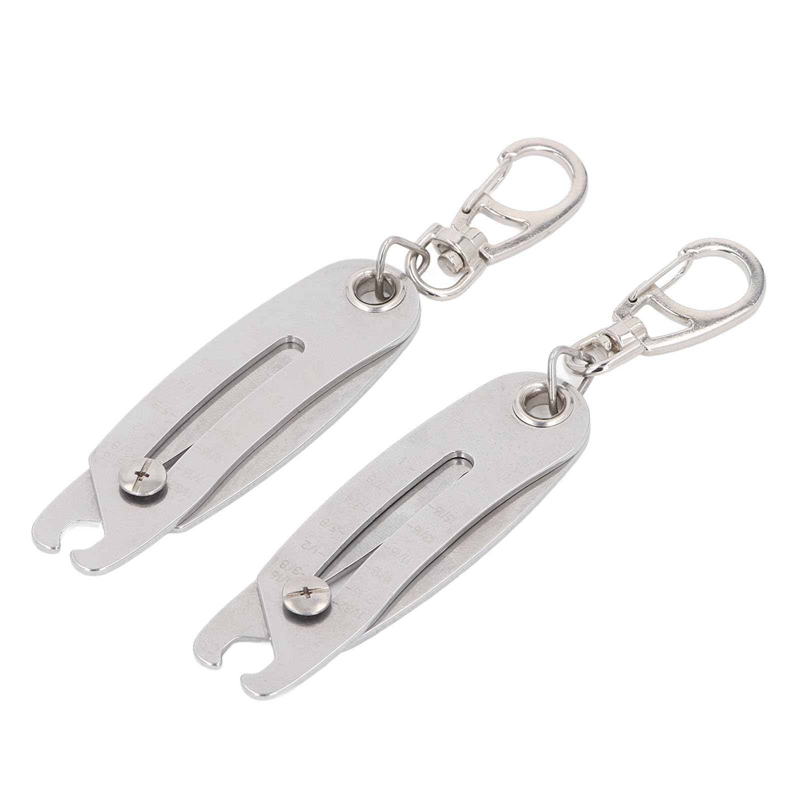 Thread Keychain, Thread Checker 2Pcs Ti Steel Easy To Read for Fast and Accurate Measurement