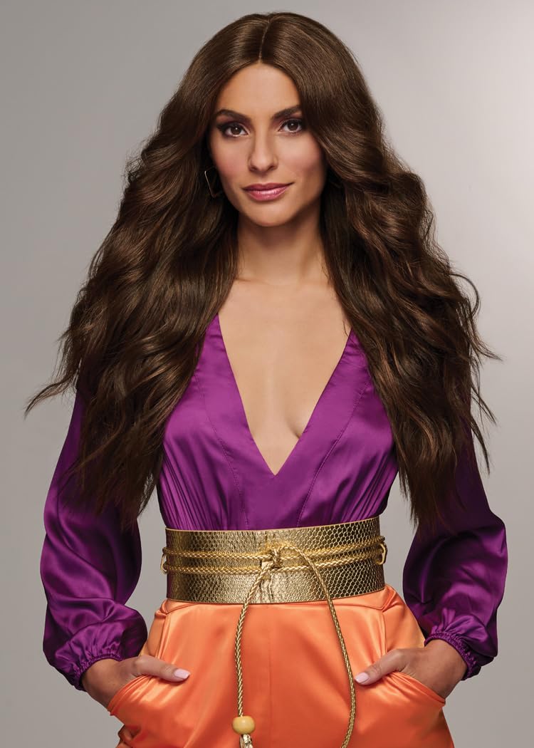 Hairdo Thrill Seeker Long Layered Tousled Waves Wig by Hairuwear, Average Cap, SS25 Rooted Ginger Blonde