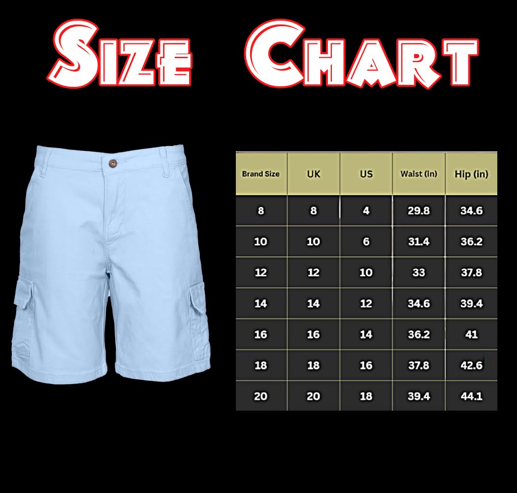 NOROZE Pantalones Cortos Chinos de Combate de algodón, M para Mujer