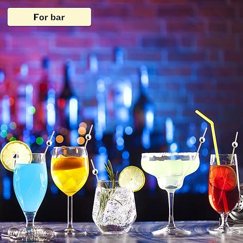 Miniatura 5 de 120 palillos de cóctel para aperitivos, palillos de cóctel para bebidas, palillos de dientes de bambú, palillos de dientes elegantes