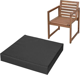 Cojines Impermeables para Silla de jardín, 45 x 50 cm (18 x 20 Pulgadas), Gruesos e Impermeables, con Espuma para Asiento, para Cocina, Comedor, Sala de Estar, jardín, Patio, Muebles de