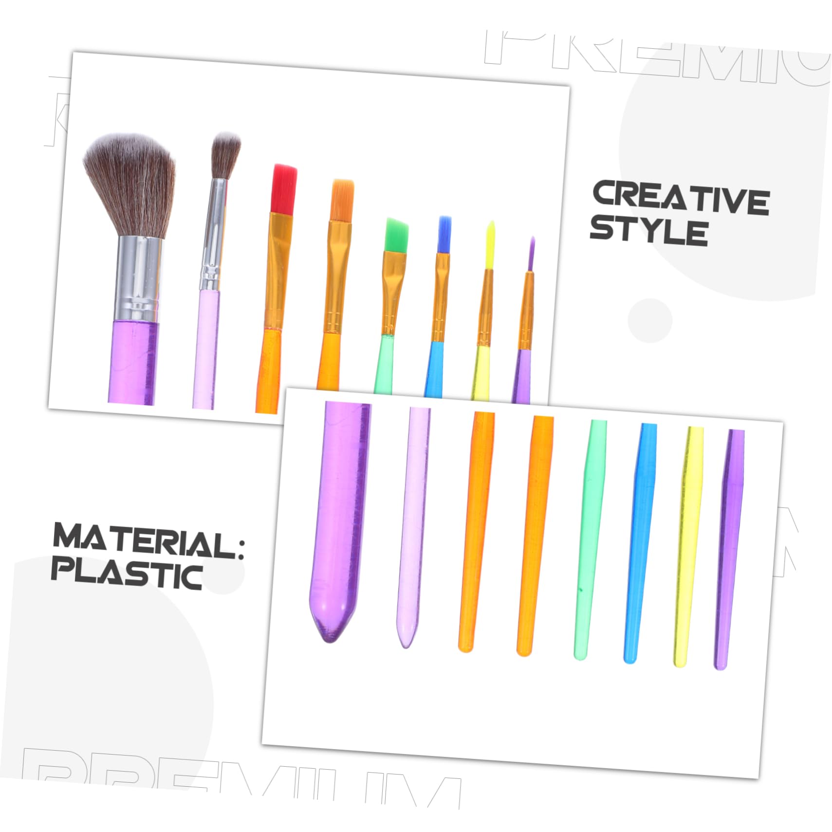 MAGICLULU 4 Ensembles Étui À Stylo Gravure Fondant Pâtisserie Comestible Biscuit - Set Décoration Diy - Accessoire Cake Design Outil Multifonction Brosse À Gâteau Multifonction 8 Pièces * 4