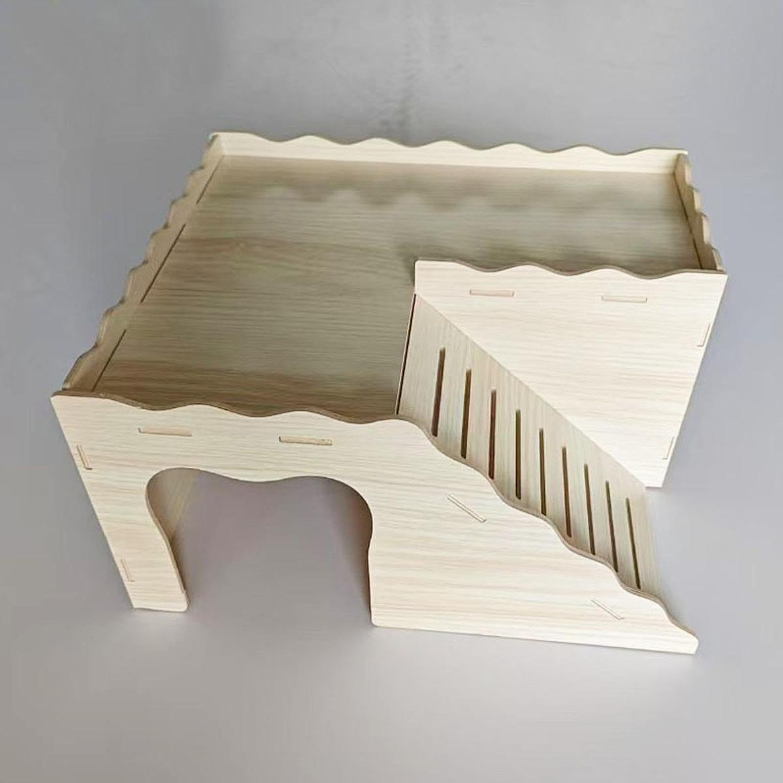 Milageto pour Hamster, Cage de pour Hamster, Jouet d'escalade, en Bois pour Cochon d'Inde, Maison pour Hamster pour Autres Petits