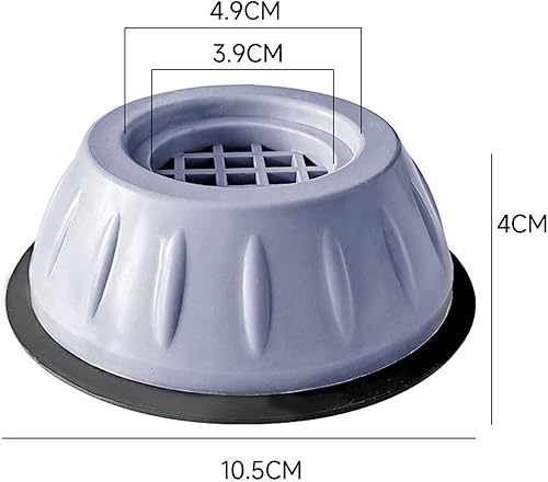 Miniatura 9 de Almohadillas antivibración para lavadora, 4 piezas de almohadillas de lavado y cancelación de ruido para lavadora y secadora, almohadillas para pies
