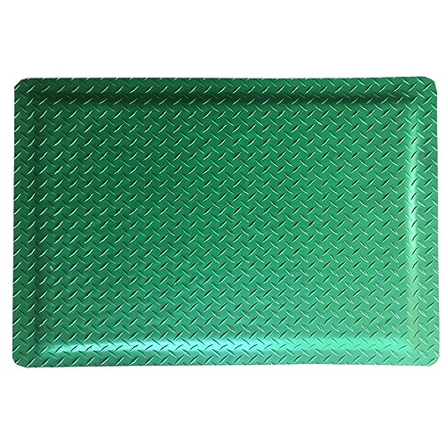 Tapis antifatigue contre les douleurs de dos pour poste debout en mousse verte
