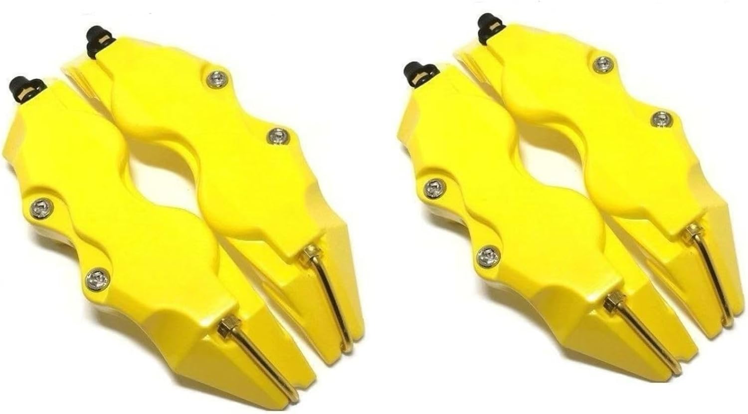 2/4pcs Auto Brake Caliper Covers for Ford Bronco Sport 2024 2023 2022 2021-, Wheel Hub Protection Kit ABS Plastic HeatResistant Exterior Modification Parts,4 Yellow (Medium)