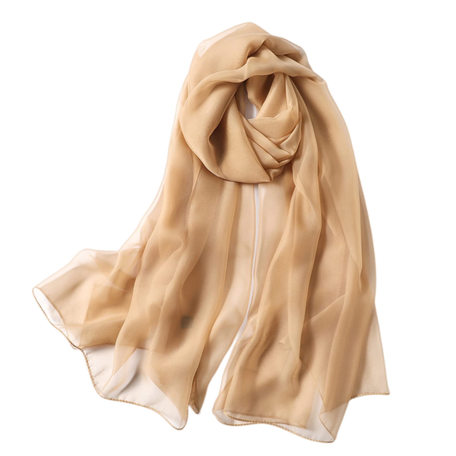 TQVLNMCRSummer scarf Spring/Summer Ladies Scarf Fashion Solid Color Classical Large Size Ladies Scarf Turban Square Women Beach Shawl(73-11 hkq)