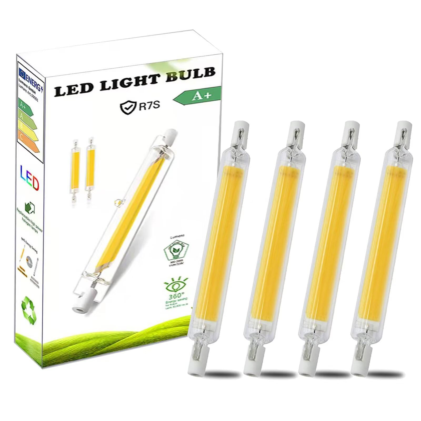 AEPOYU R7S Bulb 118mm LED Dimmable 20W, Natural White 4000K 2000LM