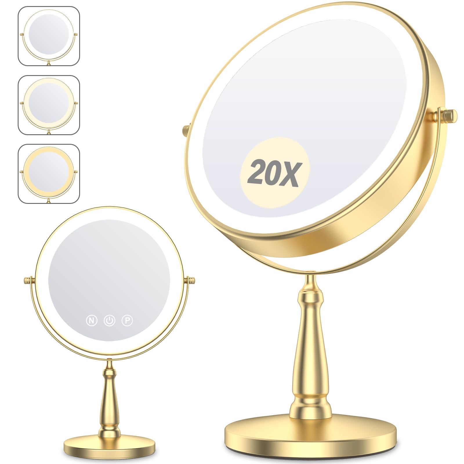 WOOCICA Gold 5000mAh Mirror