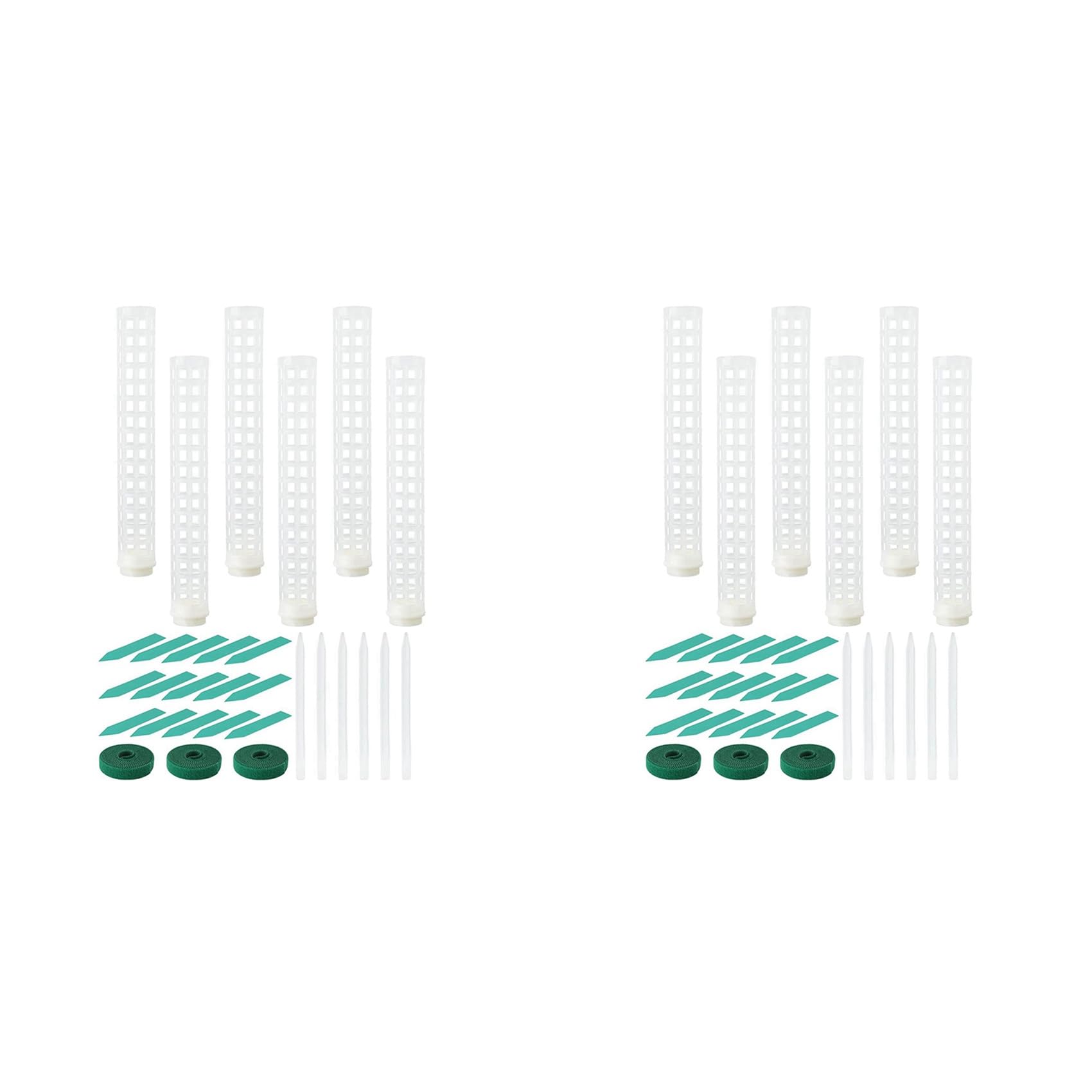 Jnchdghwa White 12Pcs Plastic Moss Pole 15 Inch Transparent Moss Mesh Pole Small Moss Pole Stake For Plants Monstera Potted Plants