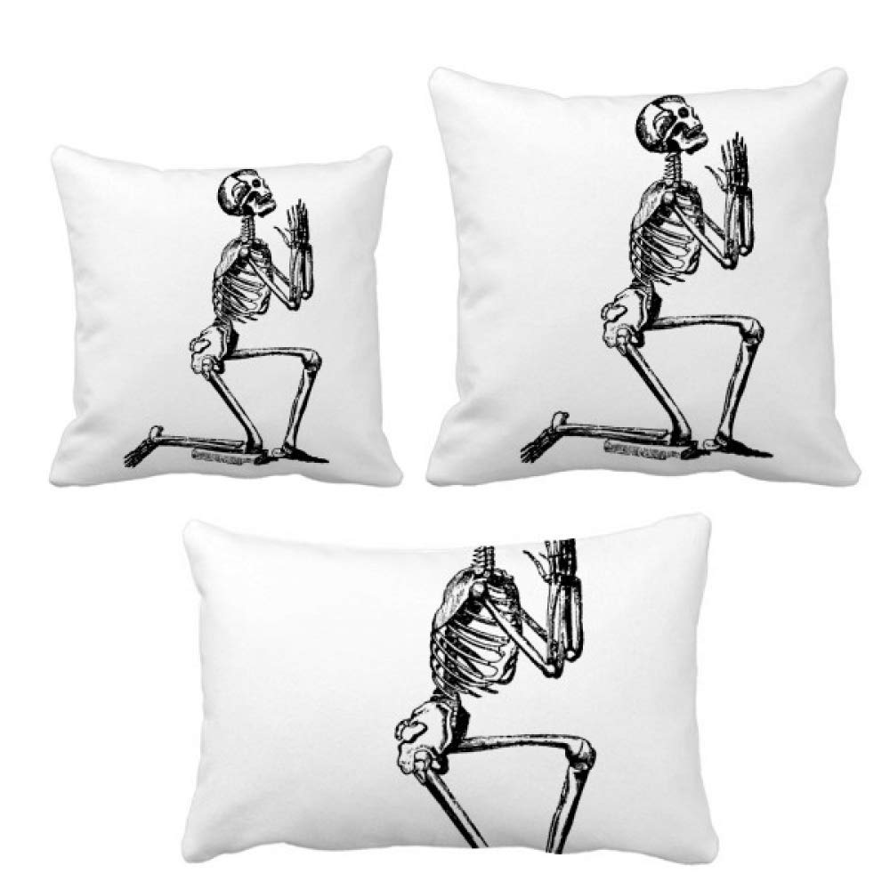 Coussin squelette humain avec insert le cadeau de decoration ideal