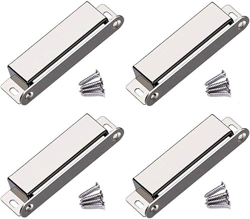 Pestillo magnético para puerta, 90 libras de acero inoxidable magnético de alta resistencia para cocina, baño, armario, armario, clóset, puerta,