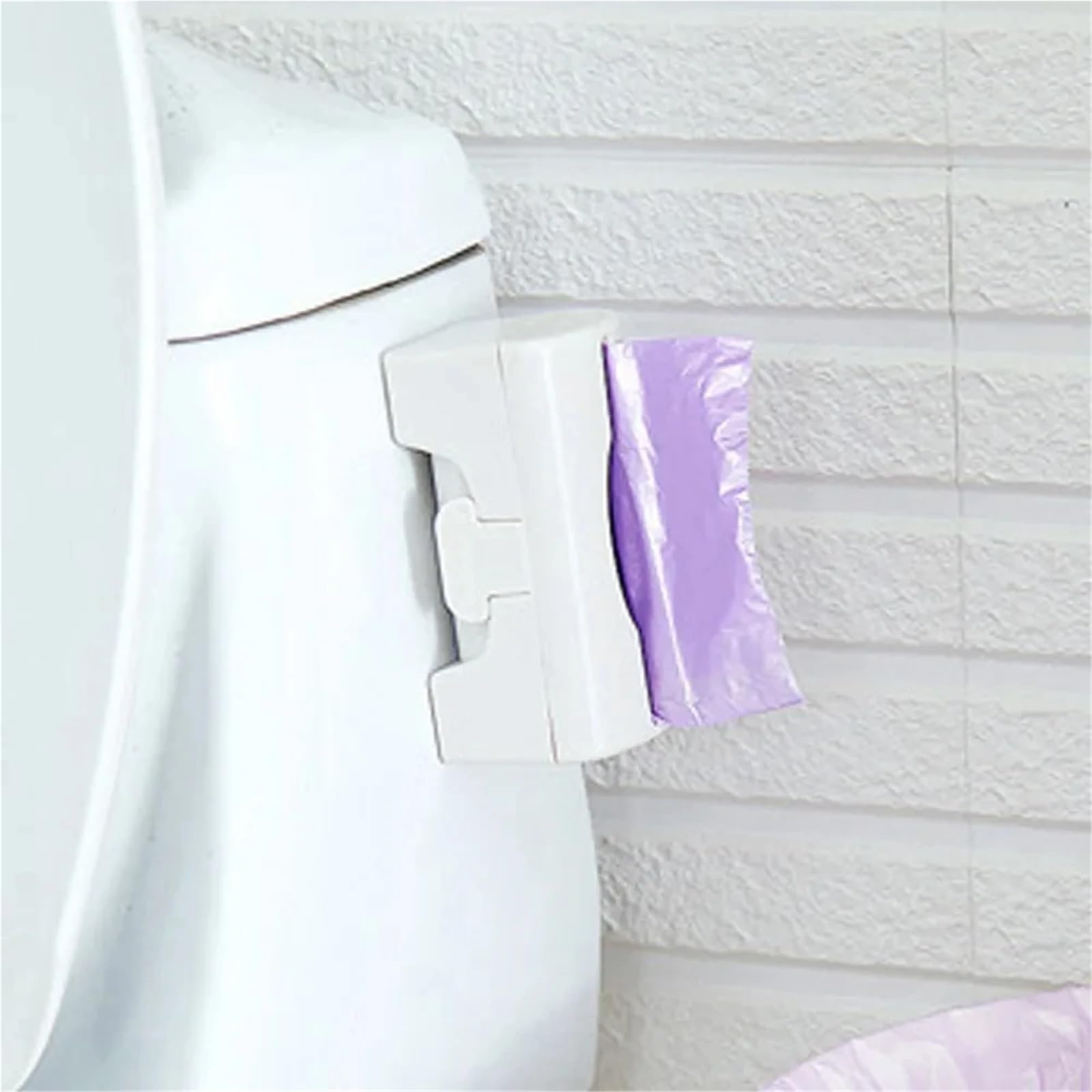 Caja de Almacenamiento Bolsas Basura, dispensador for Cocina, baño, Soporte for comestibles montado en la Pared, contenedor plástico for, 5 uds(Pink)