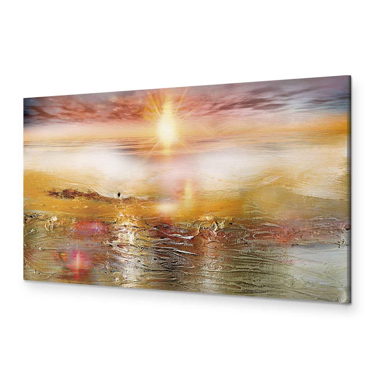murando - Leinwandbild mit Gel-Textur Kunst, 150x50 cm, 1-teilig, modern | Hochwertige Leinwand, sofort aufhängbar, ideal fürs Wohn- oder Schlafzimmer, wasserfest und lichtecht, langlebig, stilvoll