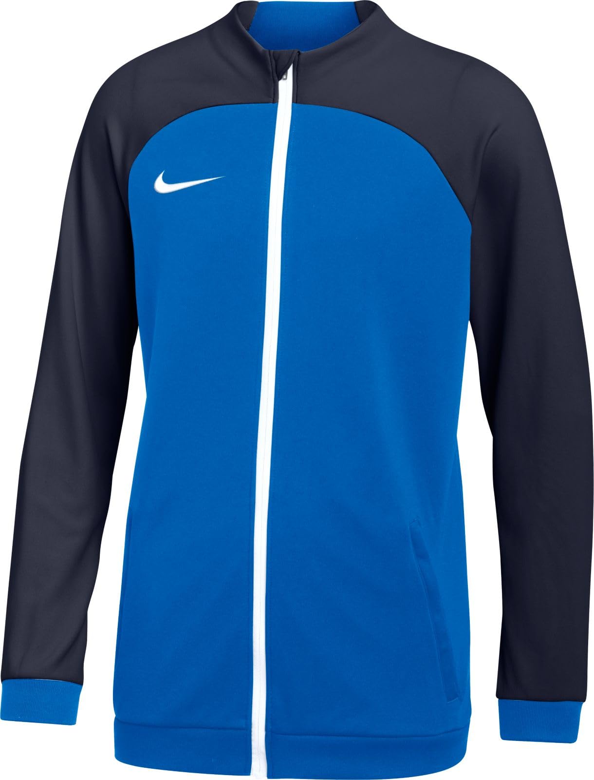 NIKE DH9283-463 Y NK DF ACDPR TRK JKT K Jacket Unisex ROYAL BLUE/OBSIDIAN/WHITE Size L