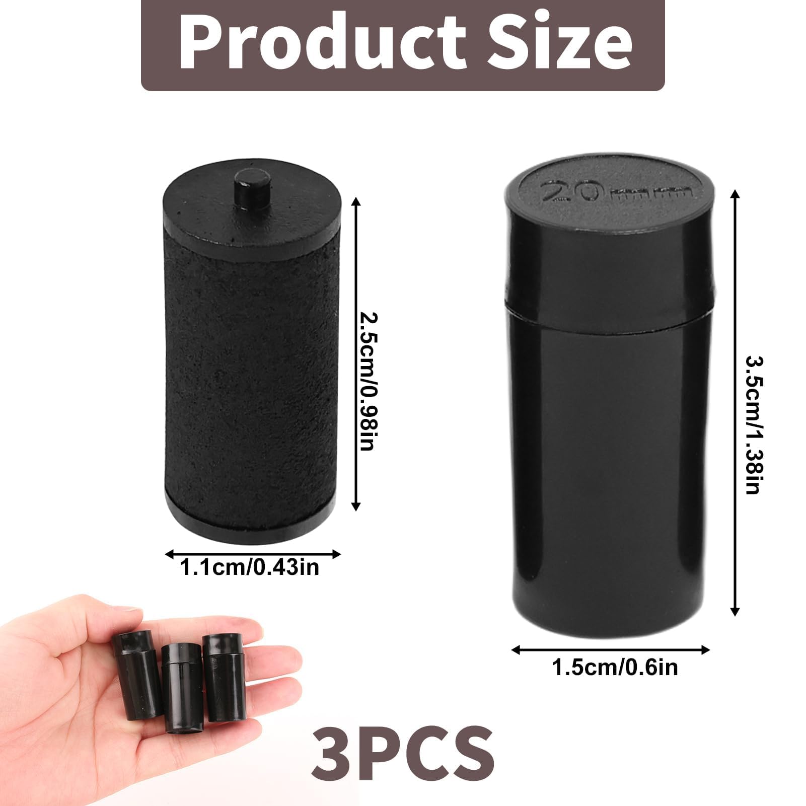 Pack of 3 Black Ink Roller Cartridges for Swift M8-22 Price Gun Price Labeller Roller Accessories Compatible with Swift Motex Danro Quicktag Tiger Labelers 20mm*12mm Ink Rolls Easy to Replace - Image 2