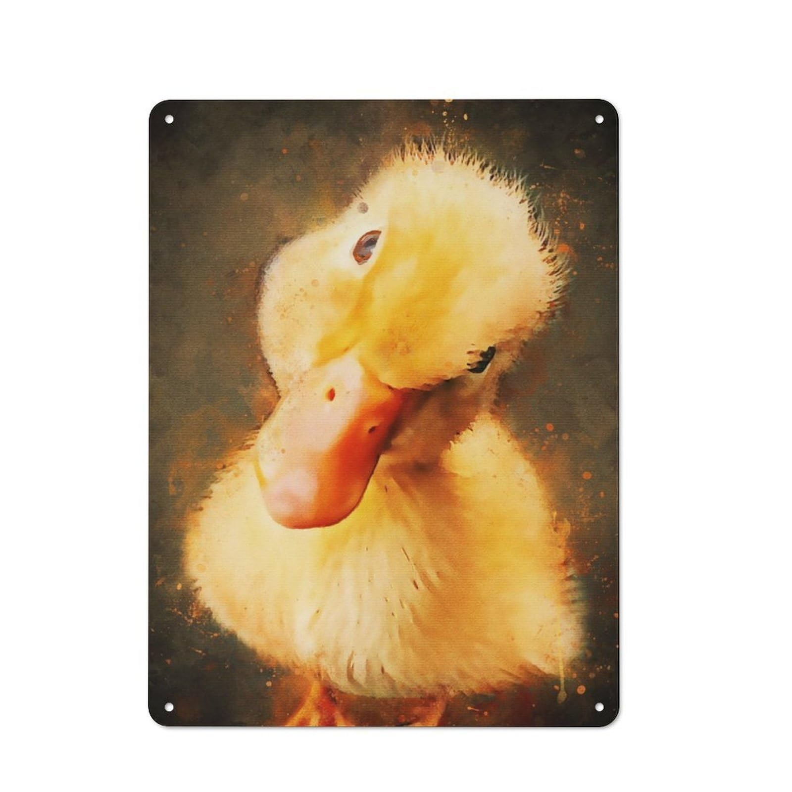 Junmoney Judgmental Duck Tin Wall Plaque 40X30cm With For Man Cave Or Games Room, For Updating Man Cave And Games Room After Moving