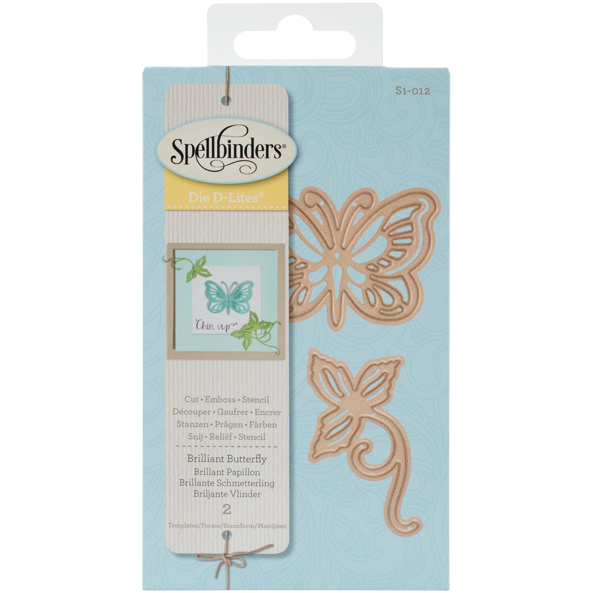 Spellbinders Multicoloured Shapeabilities Die D-Lites-Brilliant Butterfly,