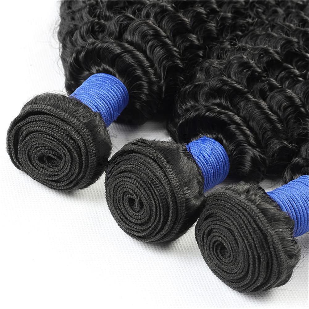 RemeeHi Afro Kinky Curly Hair Extensions Kręcone włosy, naturalne czarne przedłużki włosów dla kobiet, 25 cm