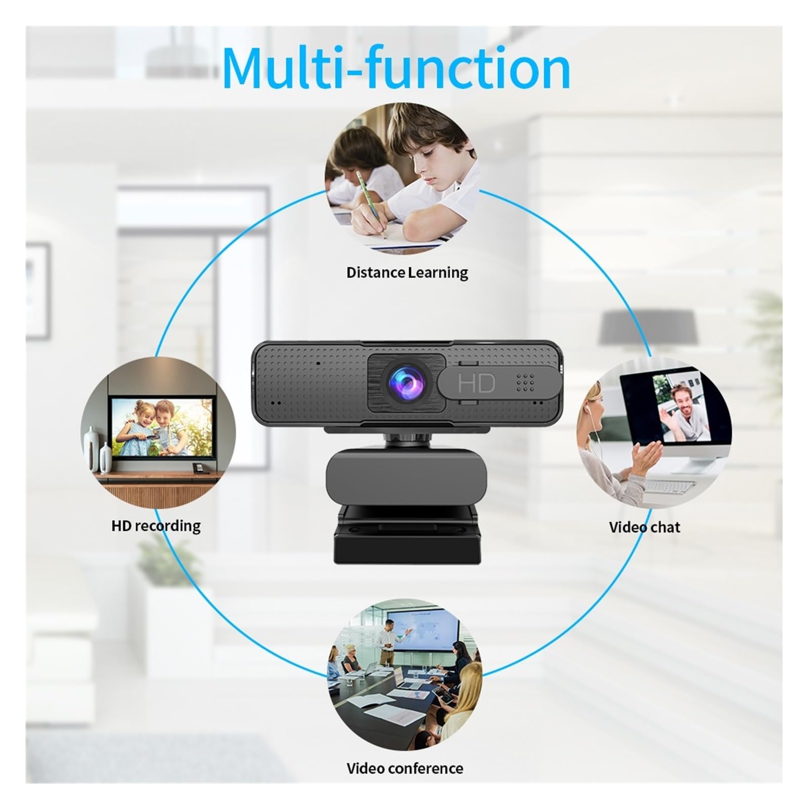 Kamera internetowa HD USB Kamera internetowa z autofokusem 1080p z mikrofonem Kamera AF z autofokusem do nauczania online na żywo w komputerze Praca biurowa