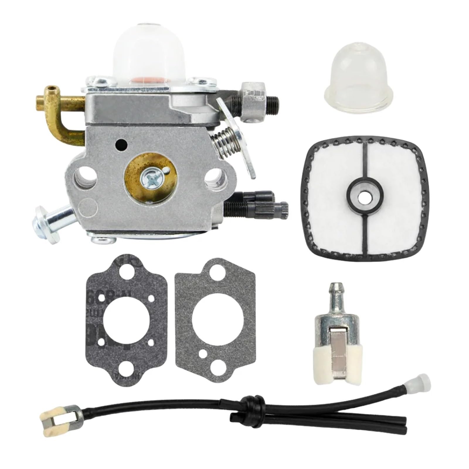 Reemplazar Parte Carburador Ligero C1u K42b Compatible con PB-2100 Incluye Junta Filtro De Aire Y Filtro De Aceite del Soplador(C1U-K42 Kit)