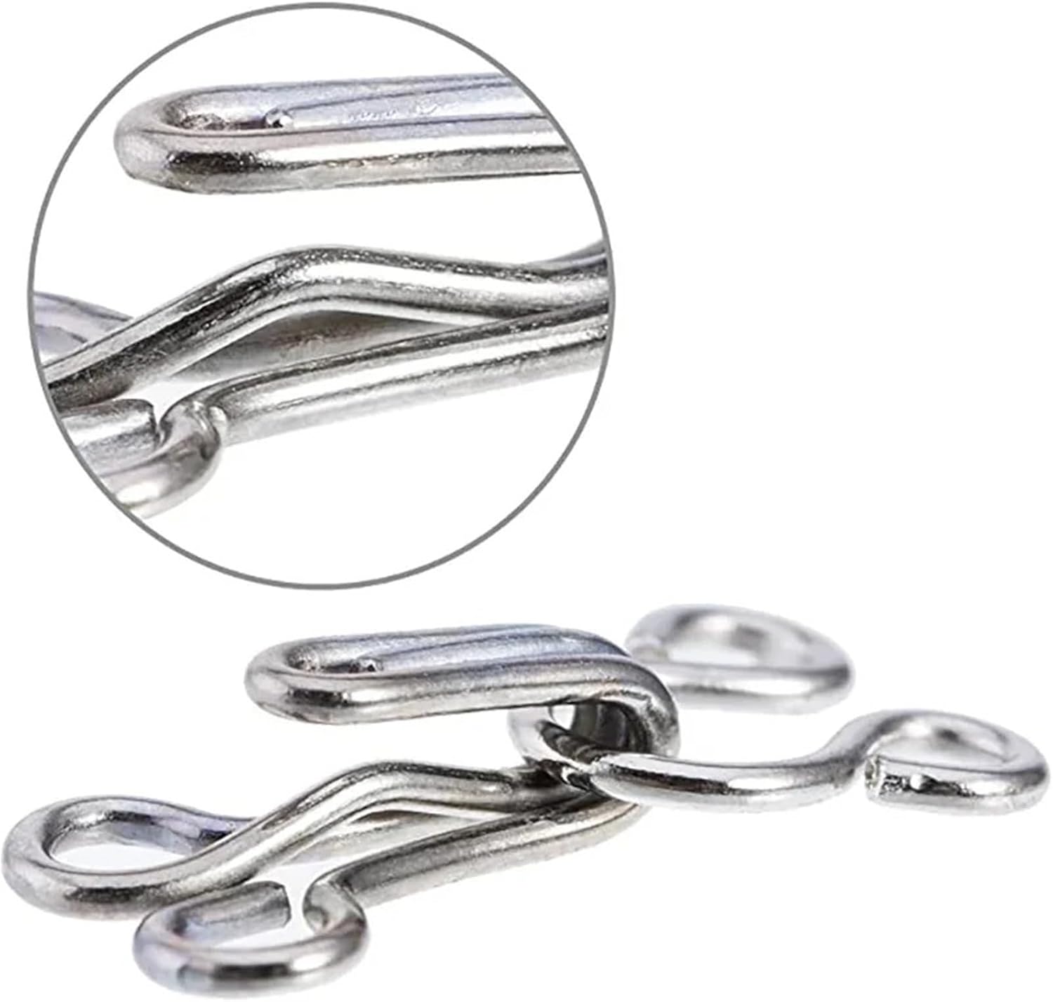 Hook and Eye Sewing 160pcs Brass Hook and Eye Fixing Tools Metal Sewing Buttons Fasteners Press Studs for Skirt Dress Bra DIY(0-Golden)