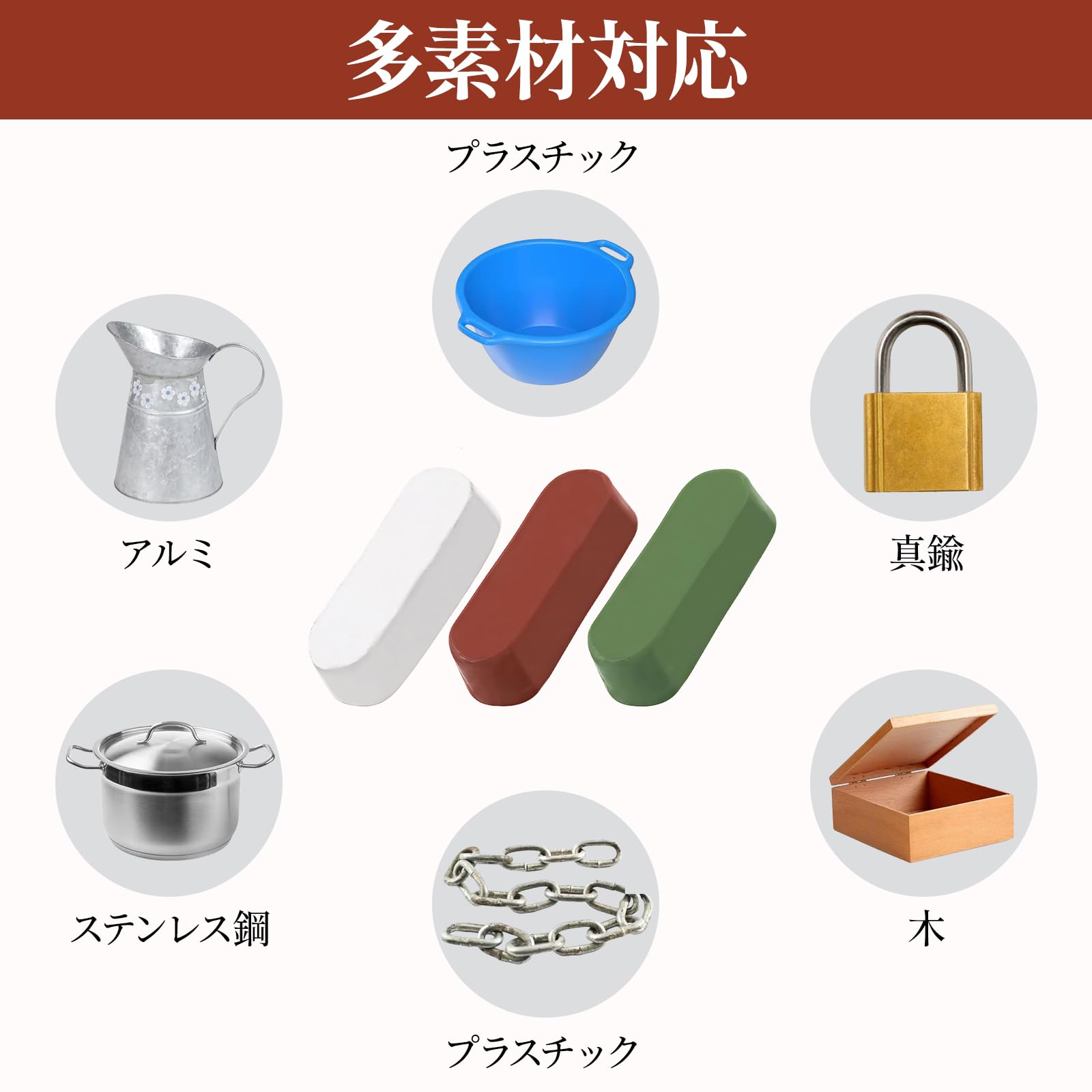 Amazon.co.jp: 青棒 研磨剤 鏡面仕上げ 研磨用コンパウンド3色セット