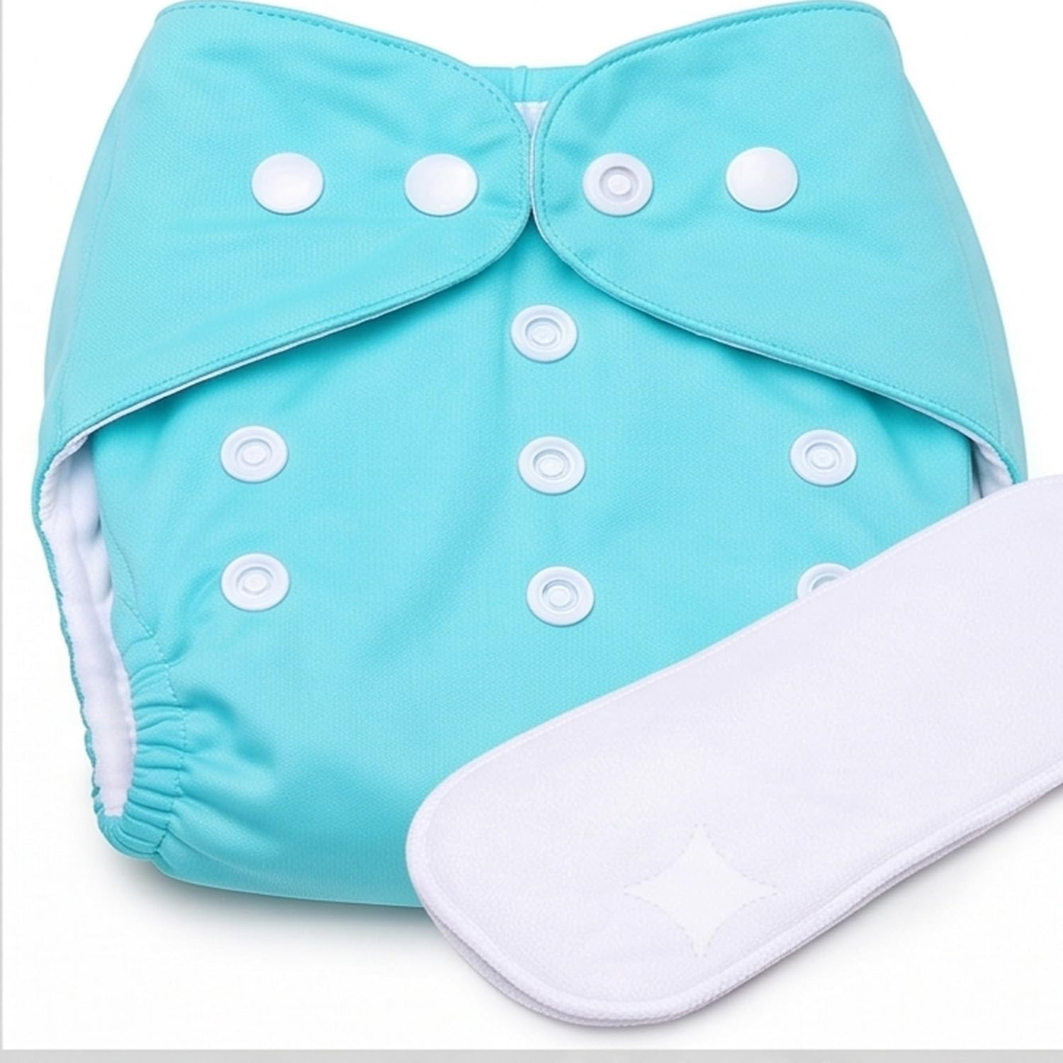 Regular Gentle Touch Reusable Leak-proof Cloth Diaper for Babies |Adjustable |Washable |Soft & Comfortable Sky-Blue 0month to 24month Pack of 1-image-38