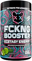Pré-Treino FCKNG Booster | 600g - 30 doses | Energia e disposição | Under Labz (Apple Beat) - Pré-Treino de Alta Potência com Cafeína, Beta-Alanina e Taurina