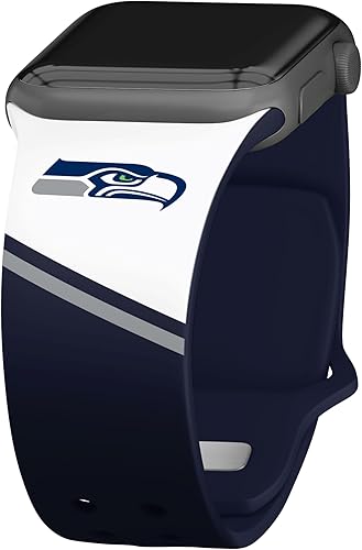 Game Time Seattle Seahawks HD Champion Series - Correa de reloj compatible con Apple Watch