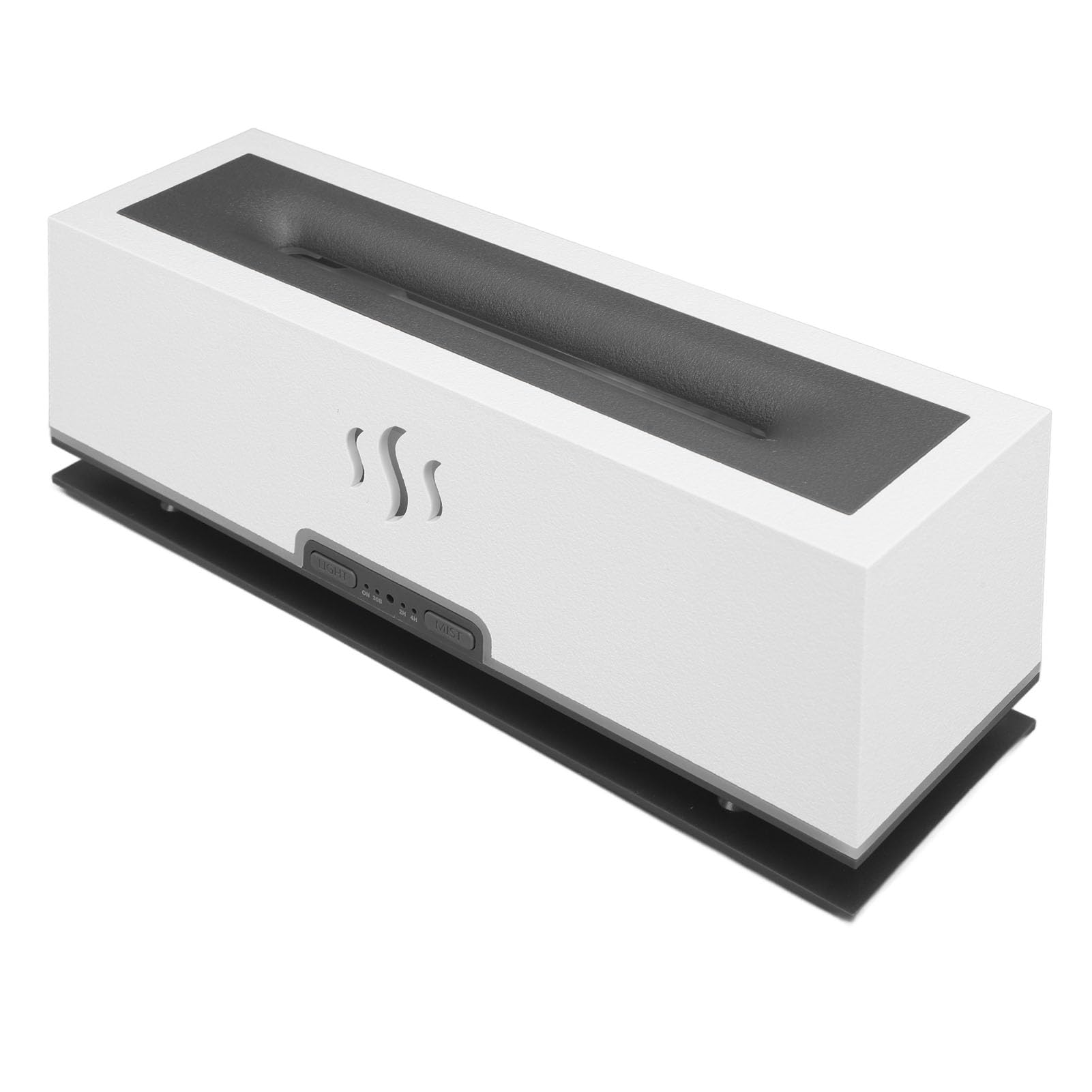 TOPINCN Diffusore di Aromi a con Lampada a LED Intelligente di Simulazione Umidificatore a Nebulizzazione Diffusore di Oli Essenziali da 100 a 240 V umidità Aumentata (Bianco)