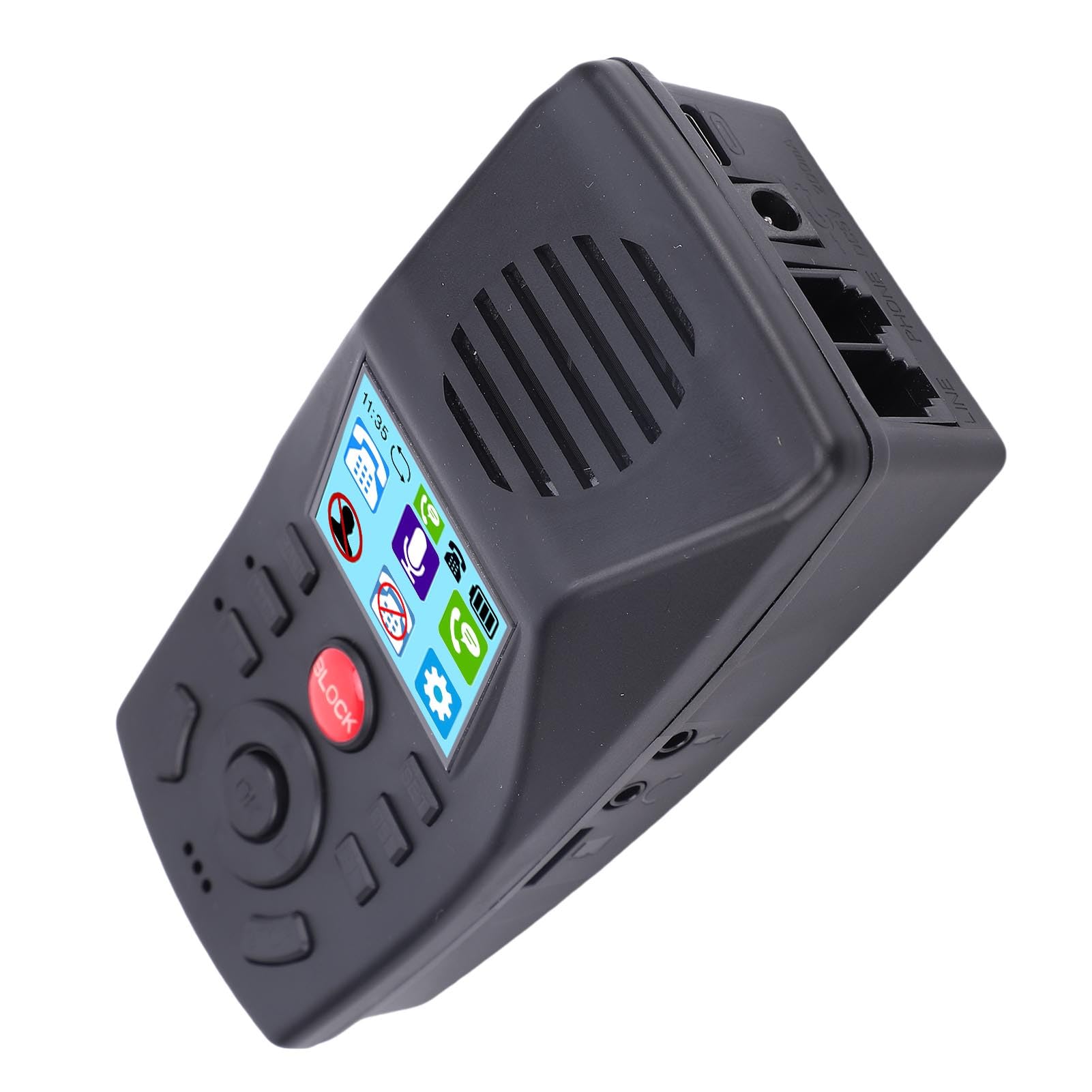 Jeffergarden Blocco Chiamate su Rete Fissa, Registrazione Automatica delle Chiamate Segreteria Telefonica Modalità Non Disturbare Blocco Accesso Remoto, con Display TFT da 1,44