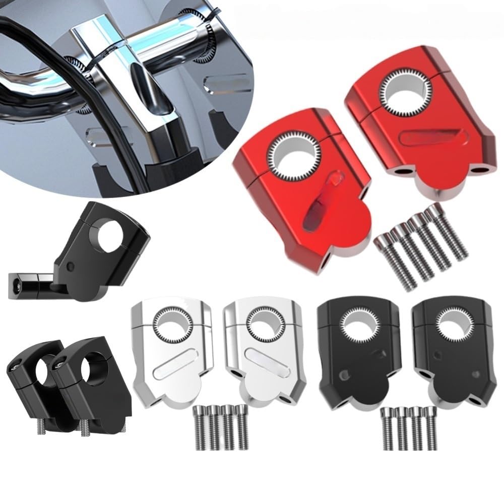 1 Para Podstawek Na Kierownicę Motocykla Podstawki Motocyklowe Ze Stopu Aluminium Uniwersalny Adapter Zaciskowy 28 Mm 22 Zacisk Wspornika Kierownicy