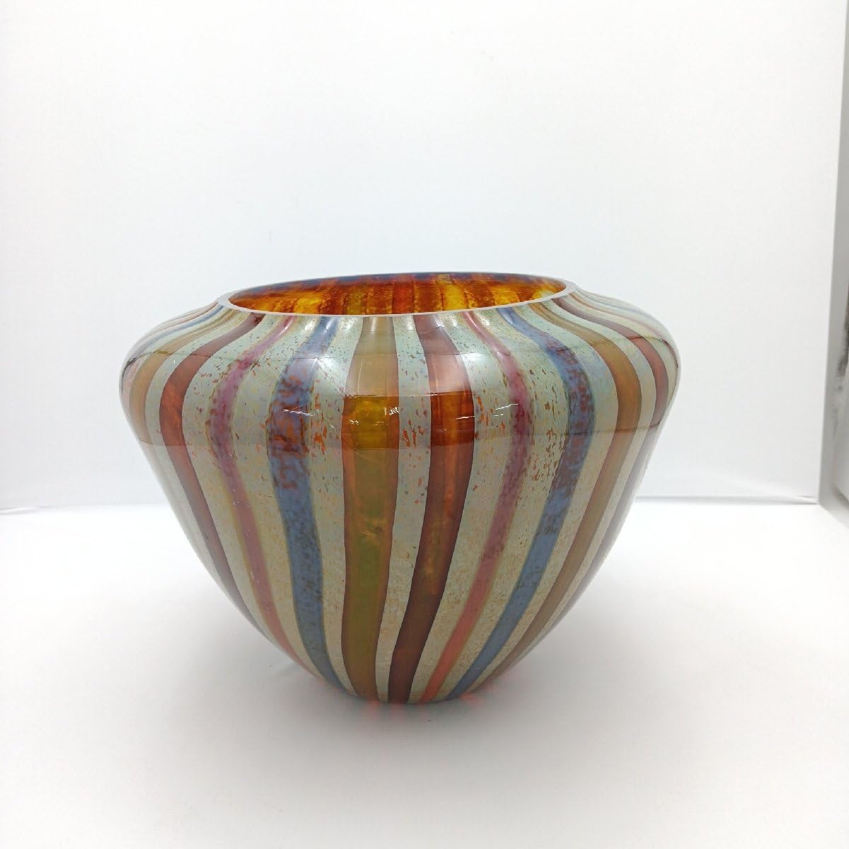 Amazon.co.jp: イタリア製 MURANO ムラーノ ヴェネチアガラス 花瓶 