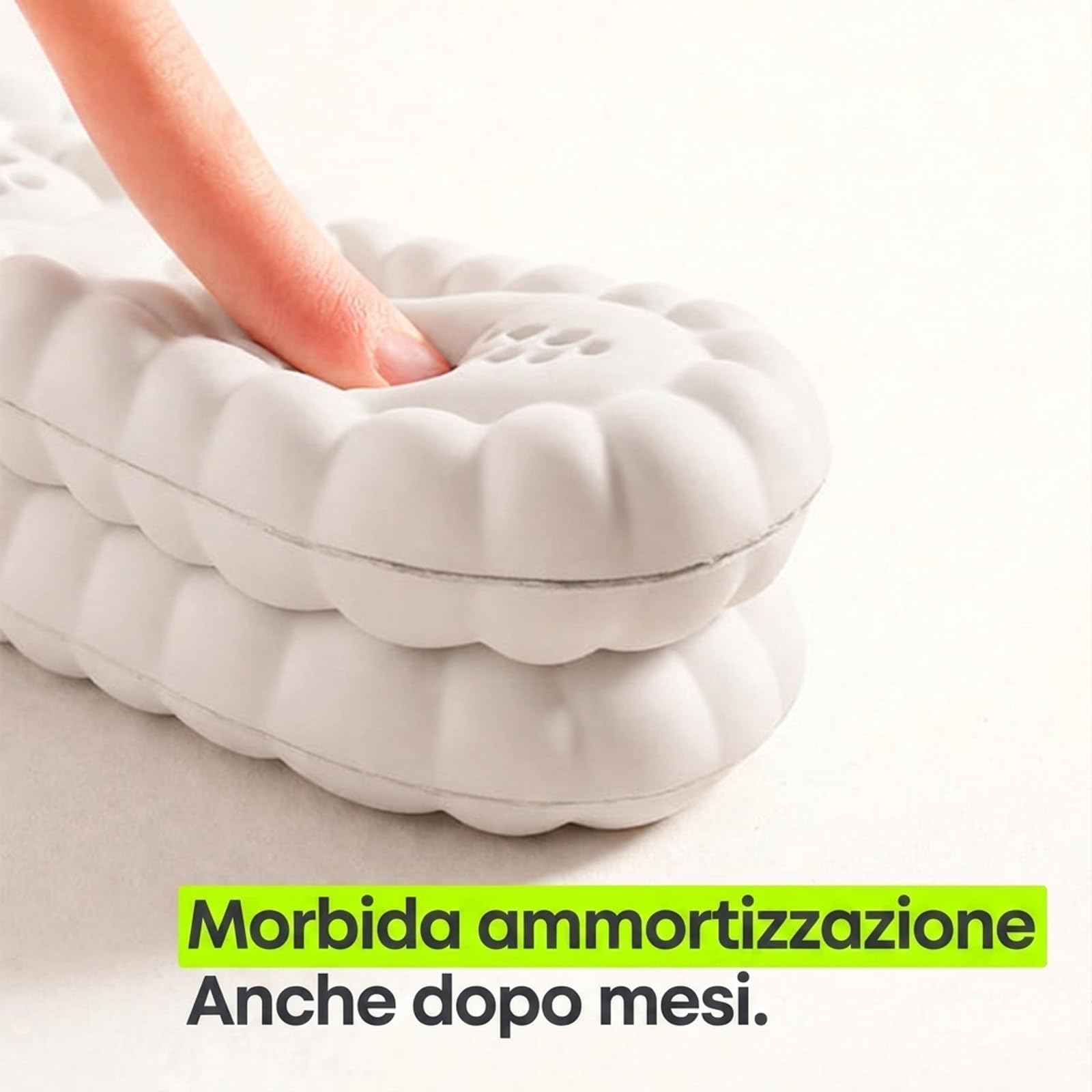 Stepz Entlastungssohlen mit Massageeffekt, ergonomische Gel-Einlegesohlen bei Fersenschmerzen & Plantarfasziitis, stoßdämpfend, atmungsaktiv, zuschneidbar (Orange,43-44(275mm))