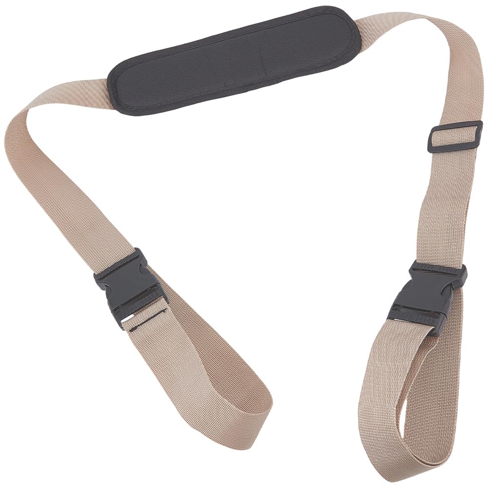 GORGECRAFT Beach Chair Shoulder Straps Adjustable Scooter Carrying Strap Anti-Slip Replacement khaki Universal Padded for Backpack Foldable Balance Bikes Camping Picnics Outdoor 100-189cm