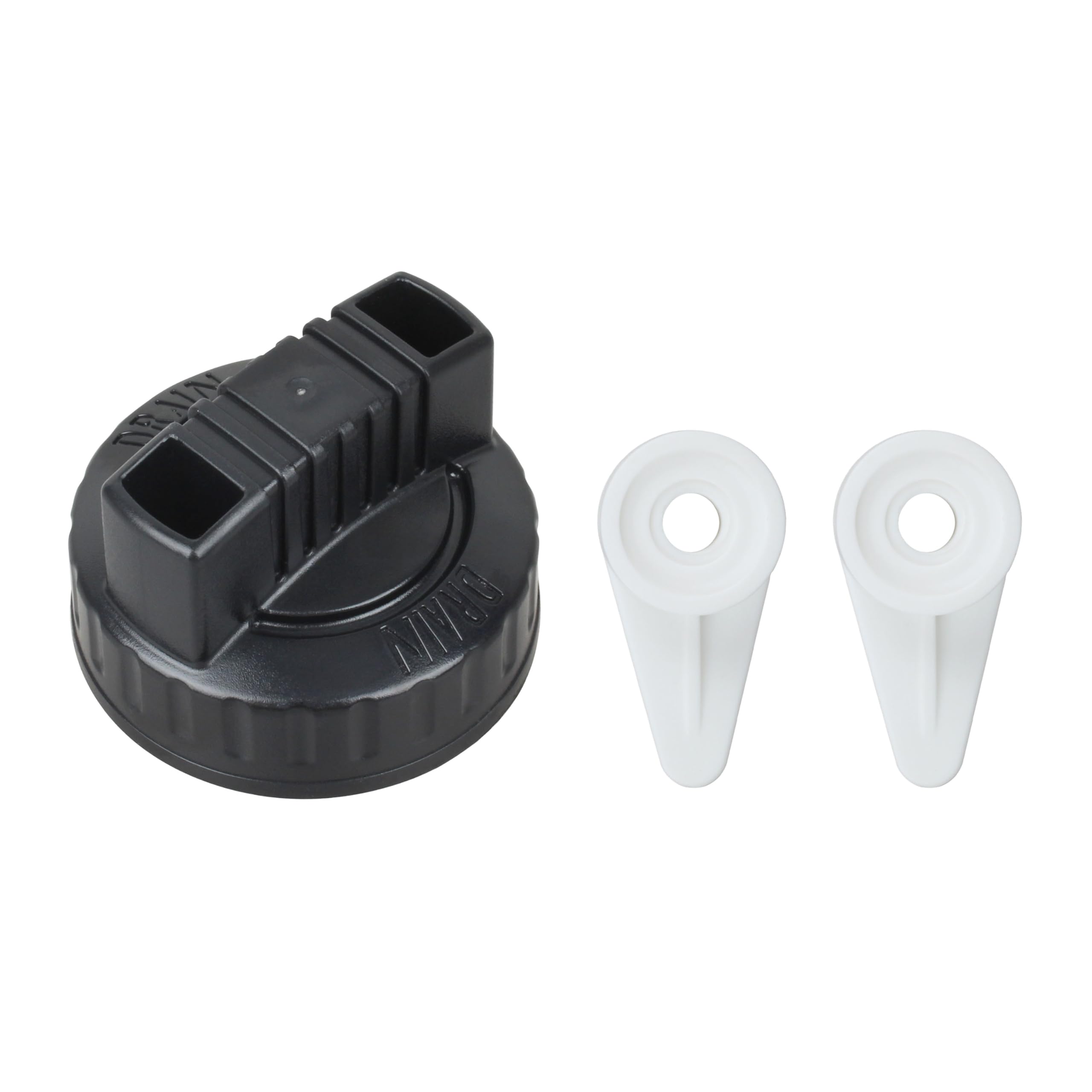 VT2561 Plastic Filter Nut and Drain Cap Kit for Ridgid Pre-2010 Wet/Dry Vacuums ，73316 Filter Plate Nut and 47922 Drain Cap Replacement Parts (3 Pack)