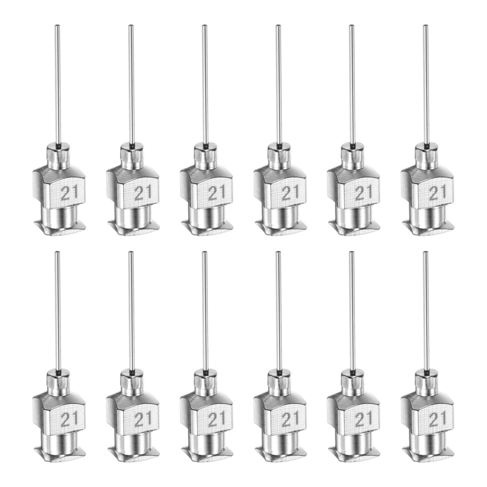 HARFINGTON 12pcs 18Gauge Stainless Steel Dispensing Needles, 1/2" All Metal Glue Needle Tube Blunt Tips Luer Lock for Thick Liquids, Ink, Glue, Lab Use — Amazon image 22
