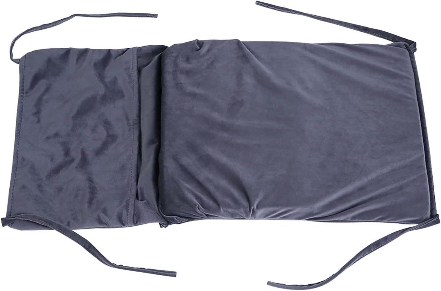 TOPINCN Glider Rocker Replacement Cushions Set Soft Velvet Chair Cushion Stool Pad for Rocking Chairs Home Office Gray