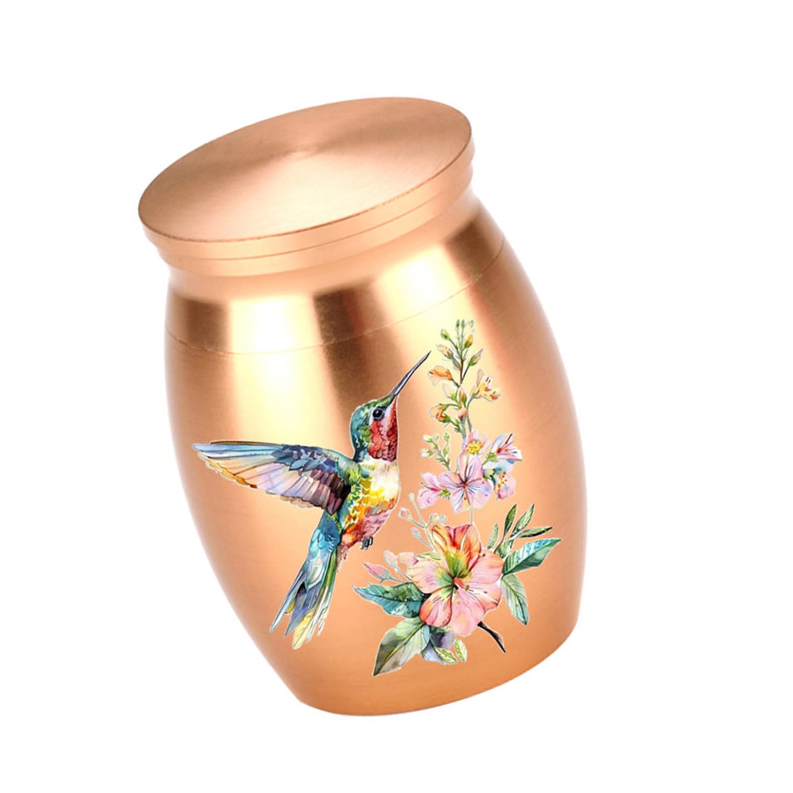 Jazuaiao Flexible Cremation Jar with Theme in Multiple Colors Developed for Lasting Security and Meaningful Contributions Tinged Bird Aluminum Alloy Cremation Jar