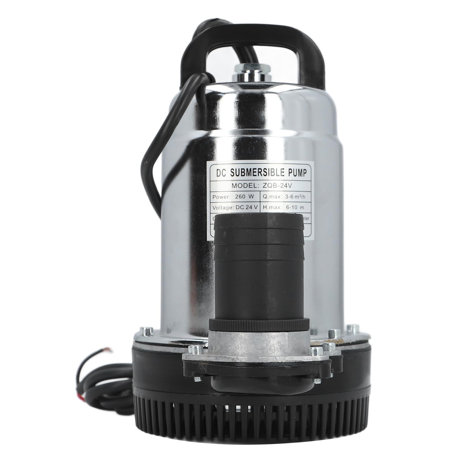 LiebeWH Pompa per Acqua Solare a Pozzo Profondo in Acciaio Inossidabile da 260 W con Girante Centrifuga Ad Alto Flusso, Robusto Motore a Bobina in Rame per Fattoria, Ranch, Serbatoi d'Acqua, Piscine,
