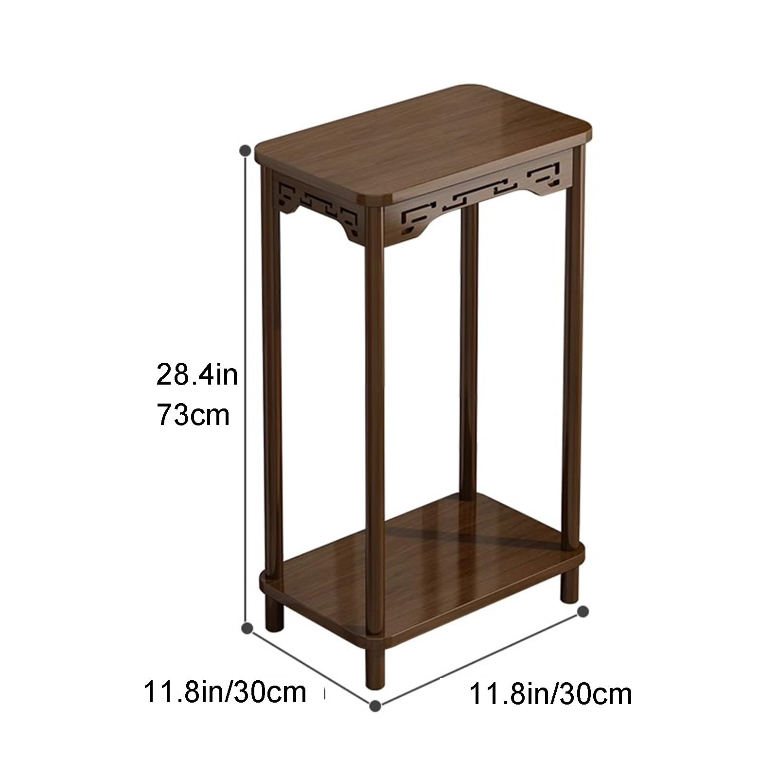 Ce Support à Plantes en Bois pour l'intérieur, étagère d'angle pour Plantes, Organisateur Vertical en Bois pour Patio, Jardin et Salon (30 * 30 * 73cm)