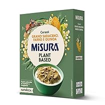 Misura Naturìcca Cereali con Grano Saraceno, Farro e Quinoa – Plant Based – Fonte di Fosforo e Magnesio – Adatti ai Vegani – Confezione da 350 gr con Carta Certificata FSC
