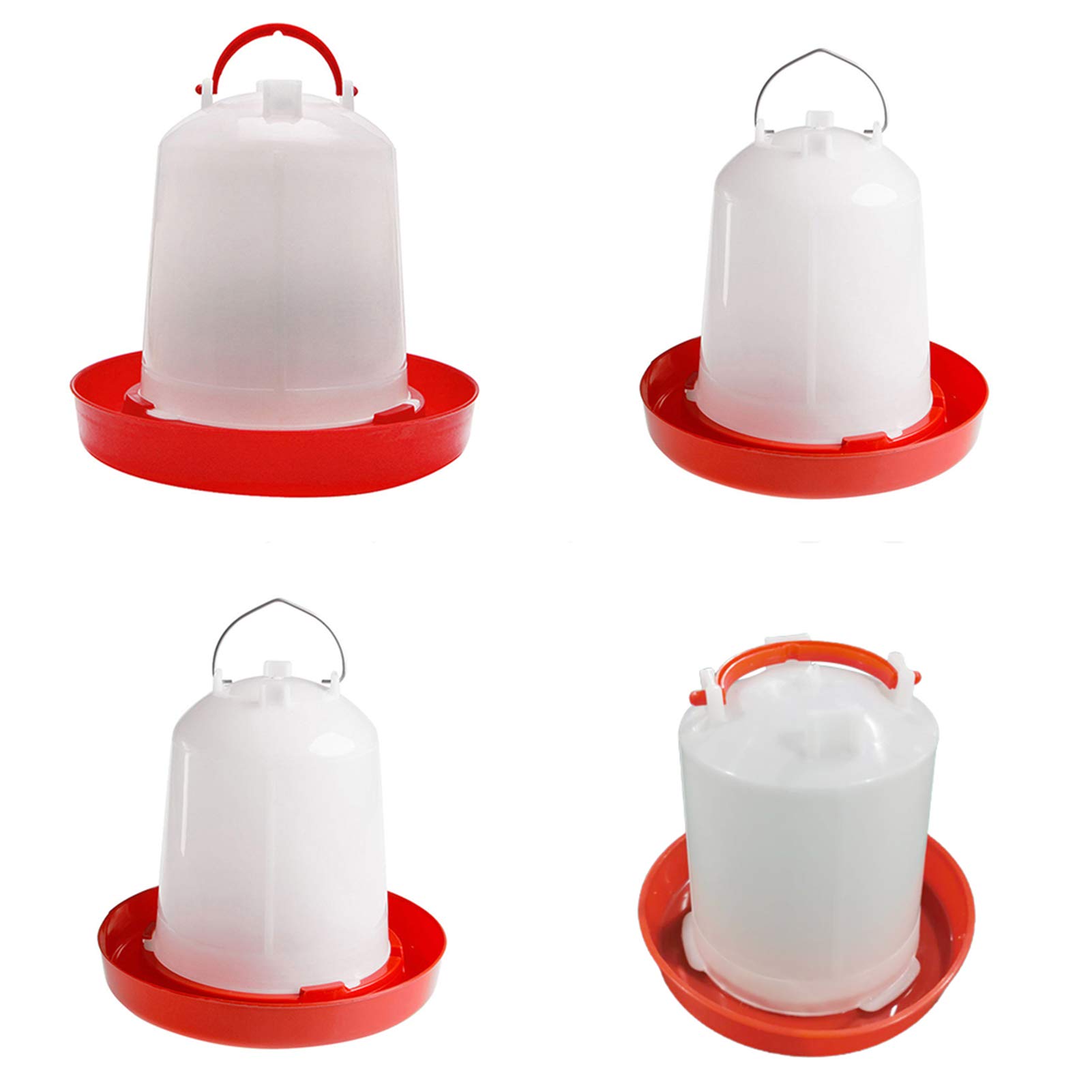 Steellwingsf 1Pc Chicken Feeder Drinker Poultry Chick Hen Quail Bantam Food Water Kettle size 2.5l