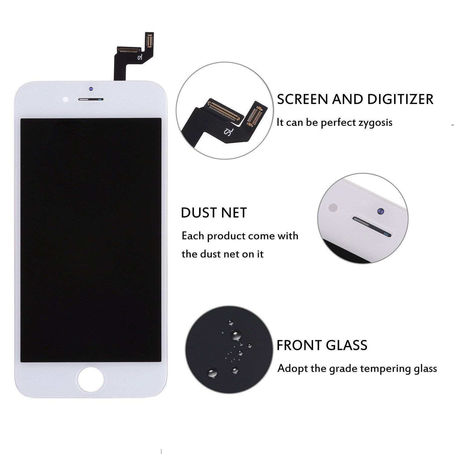 Amazon | DRT iPhone 6 フロントパネル 液晶パネル タッチパネル