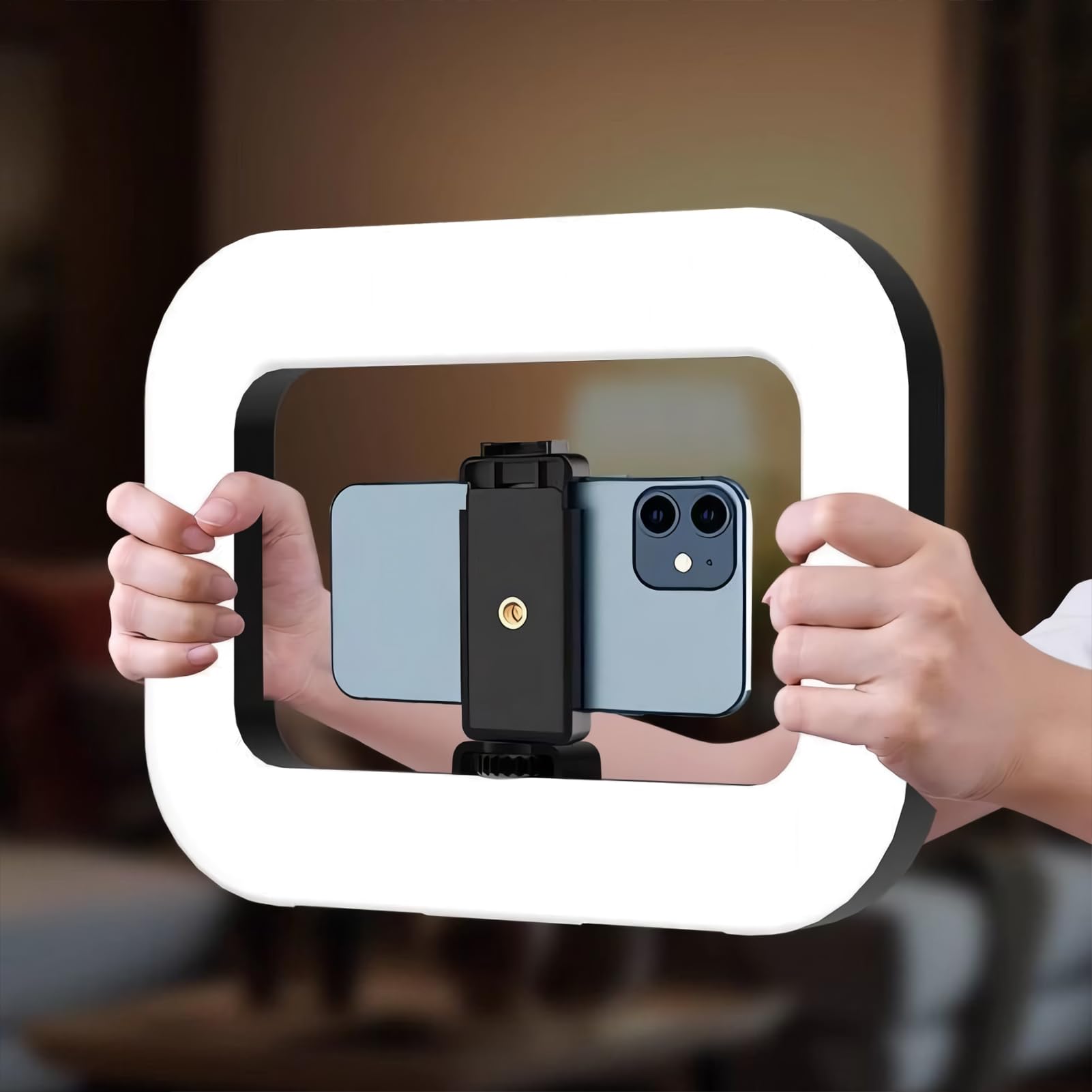 Selfie Stick Treppiede Con Luce Supporto Estensibile Leggero per Telefono e | Ring Light Ricaricabile Con Treppiede Da Selfie Per Live Streaming Registrazione Video Fotografia Trucco