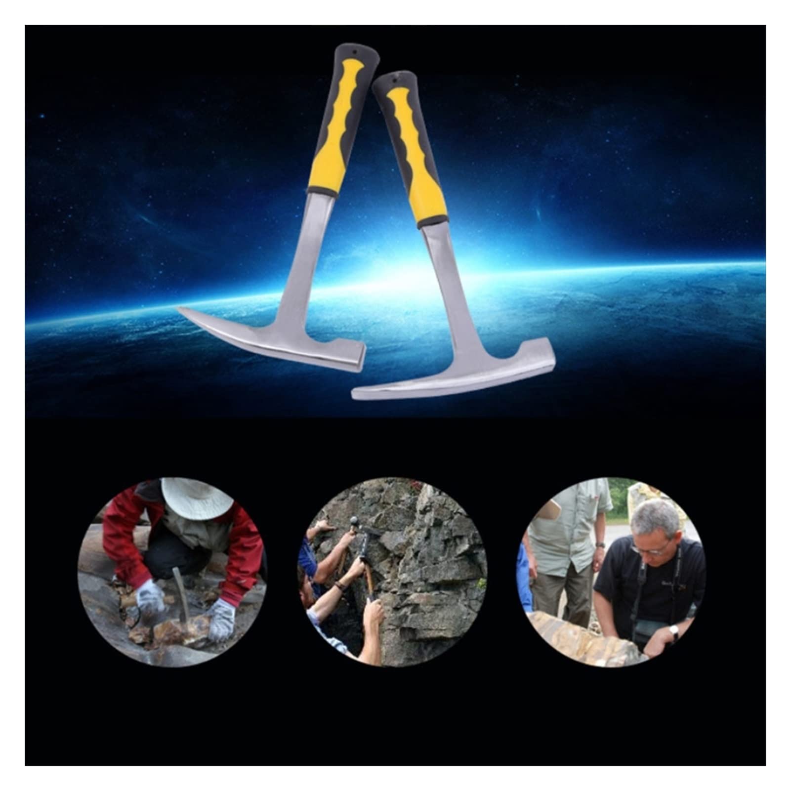 Dopasowanie do młotek eksploracji geologii spiczastych eksploracji mineralnych (Color : A)